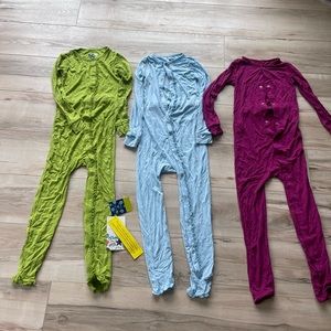 Kickee pants pajamas footless lot of (3)
